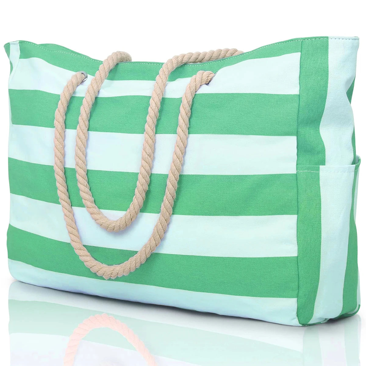 π΄ Coastal Stripes Beach Tote