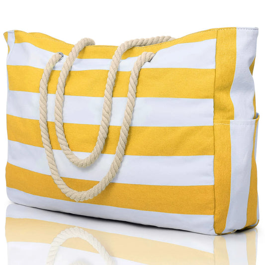 π΄ Coastal Stripes Beach Tote